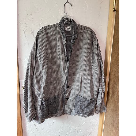 Flax Linen Blazer Sz L - Picture 1 of 4